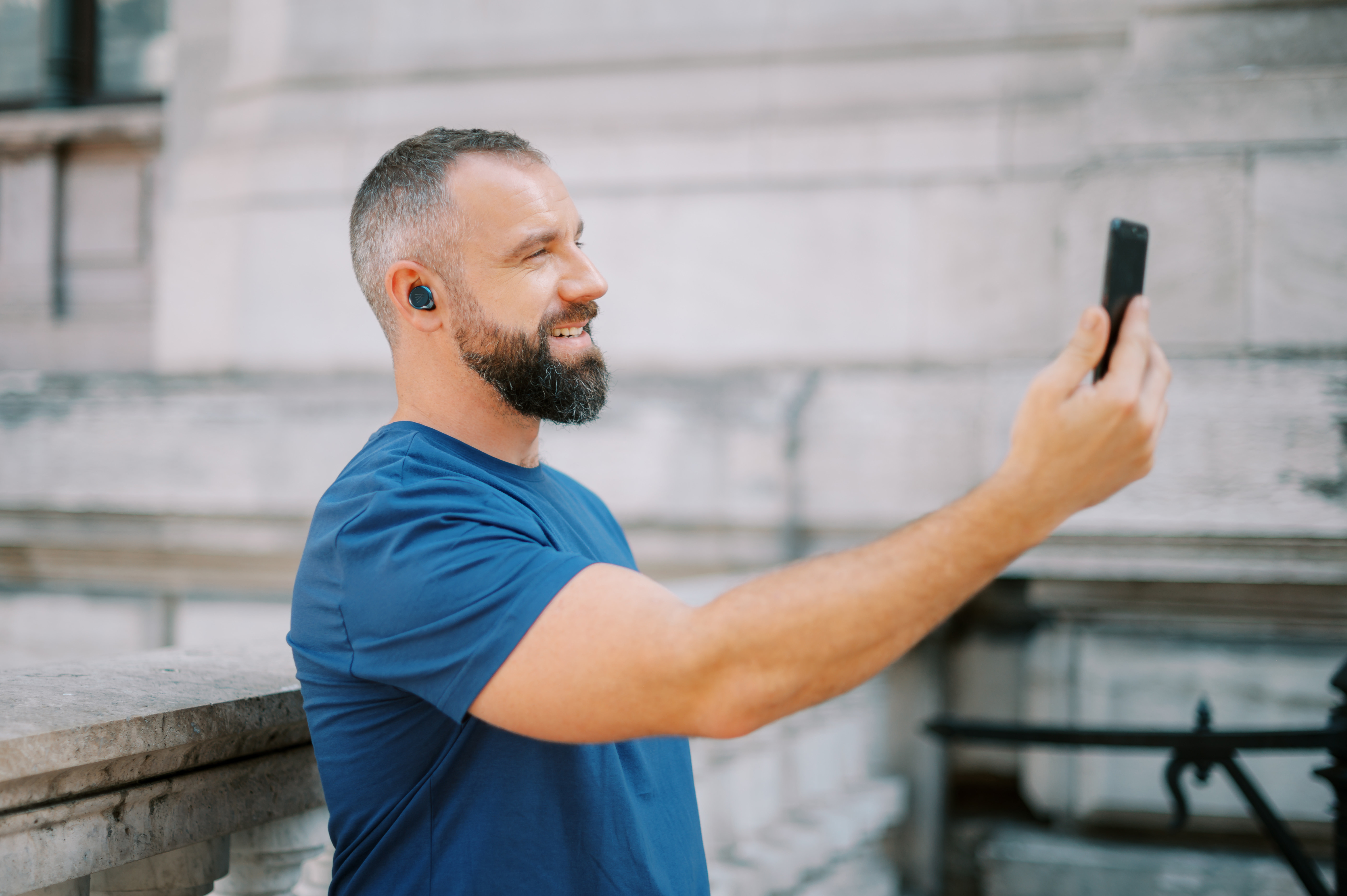 Orosound earbuds in use